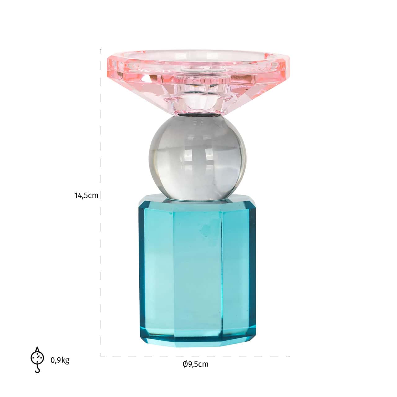 Svečturis Michou Richmond Interiors 14,5/9/9 cm turkuaz - N1 Home