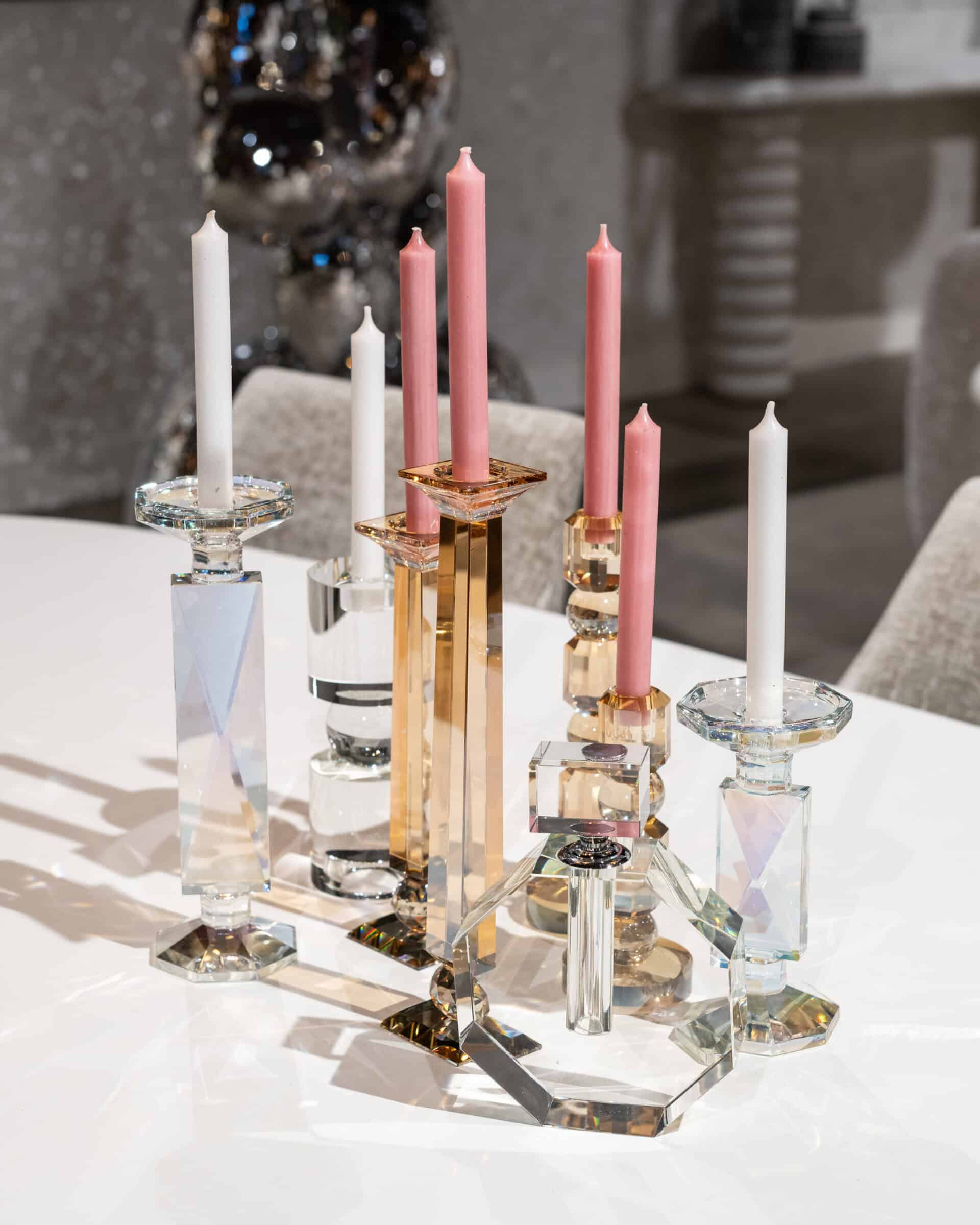 Svečturis Rainbow S Richmond Interiors 20/10/10 cm balts - N1 Home