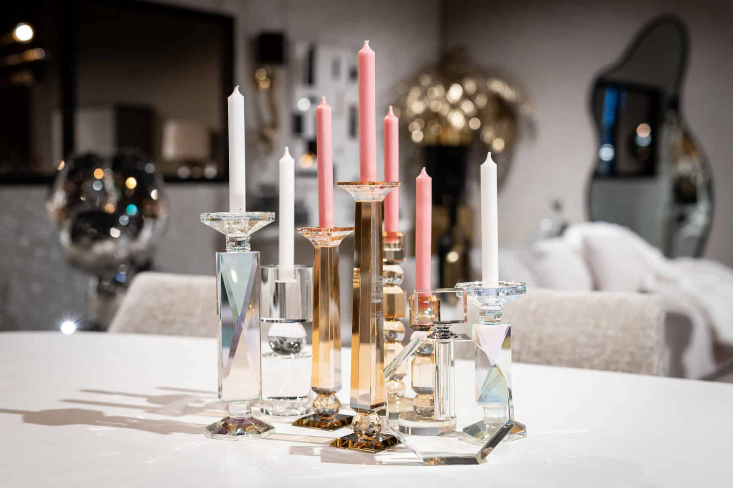 Svečturis Zahra Richmond Interiors 21/8/8 cm Kristāls - N1 Home