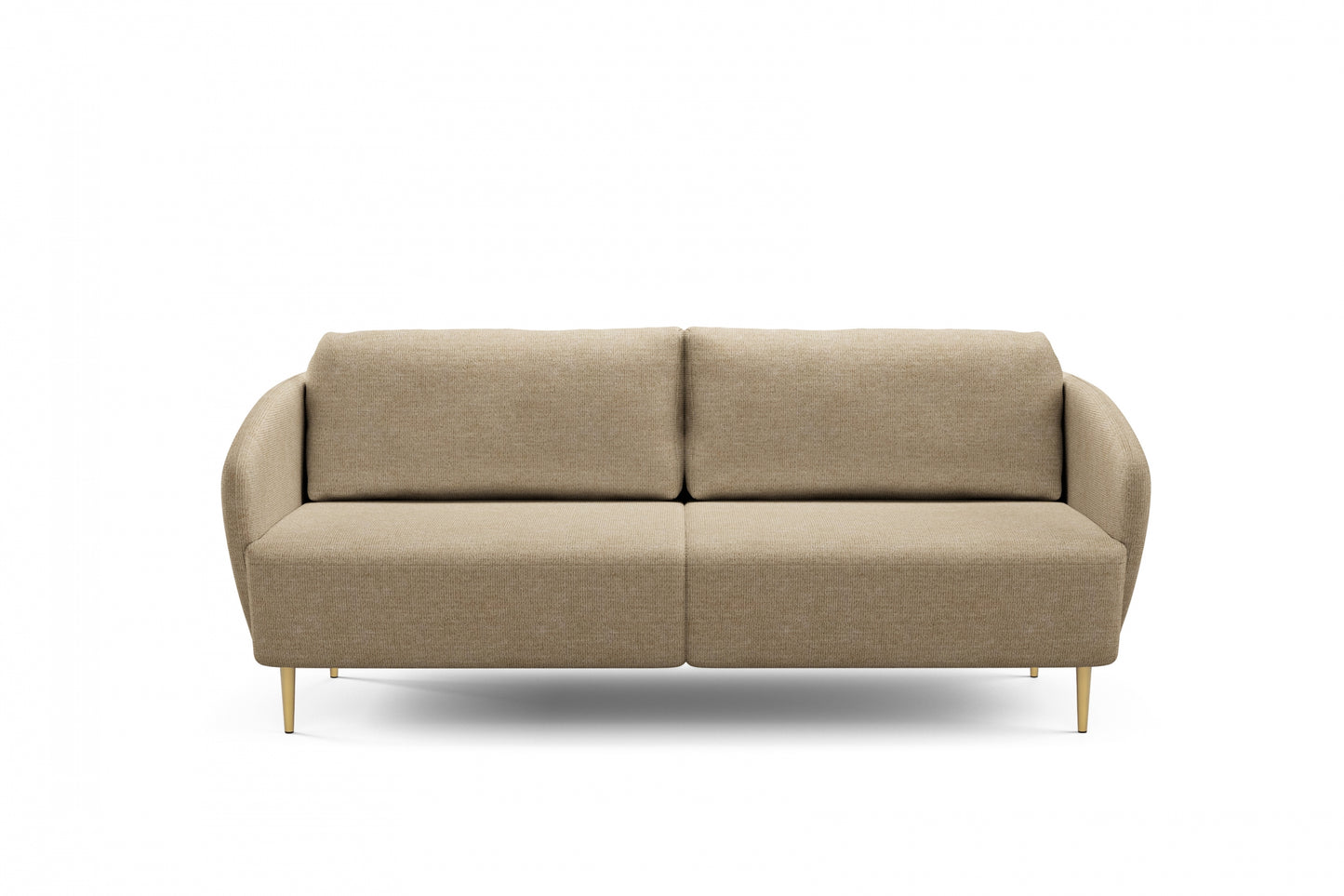 Dīvāns Nao 212/95/98 cm Uni 8005 Sand/zelts kājas - N1 Home