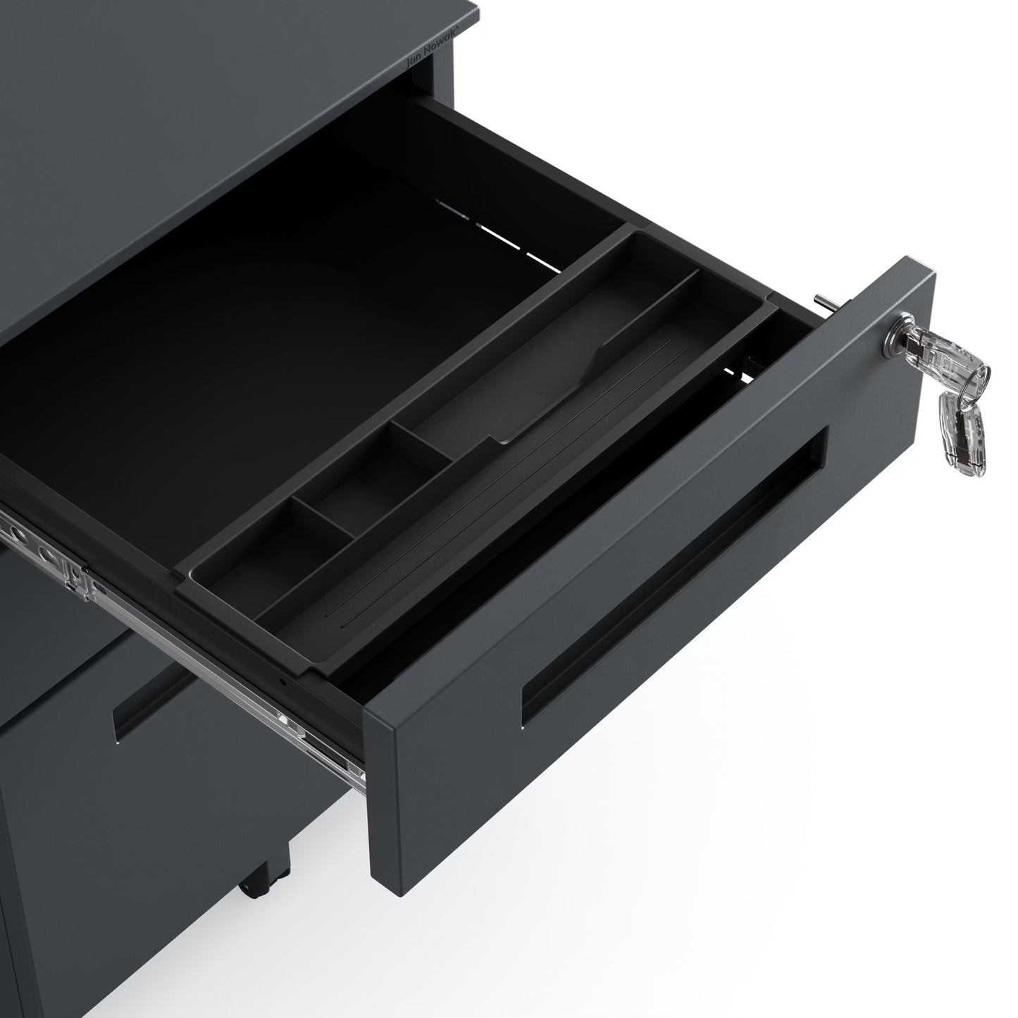 Konteiners zem rakstāmgalda Kates 39/60/50 cm antracīts - N1 Home