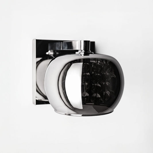 Sienas lampa Kristāla 12/13/16 cm hroms