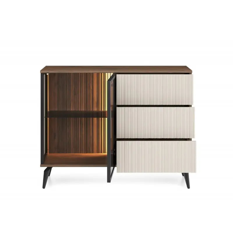 Kumode Vic 103/39/80 cm kašmirs/rieksts - N1 Home