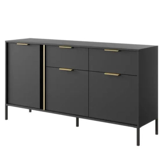 Kumode Larsi 153/81/39 cm melns - N1 Home