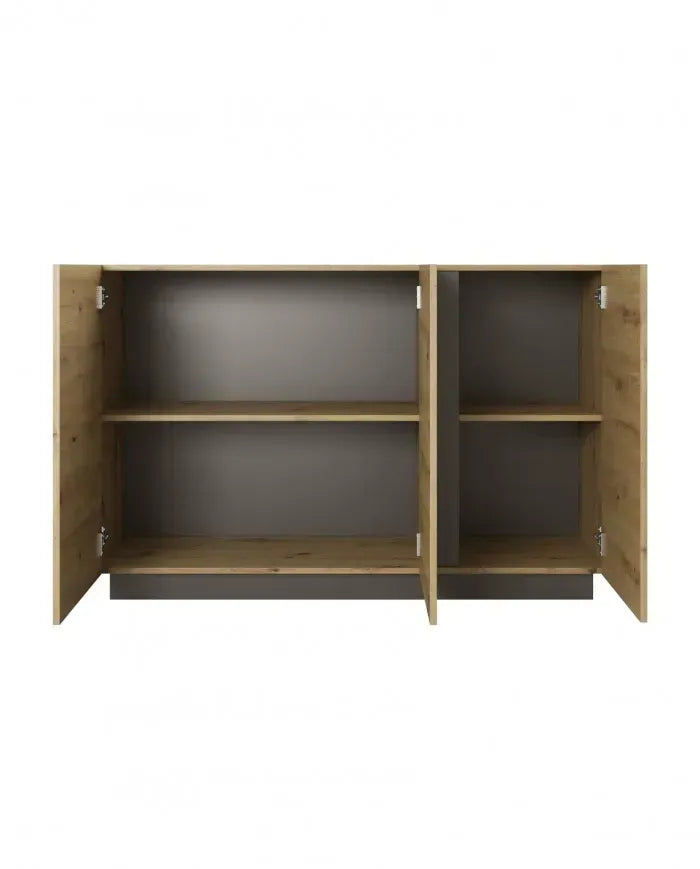 Kumode Arci 138,2/90,5/40 cm antracits/ozols - N1 Home