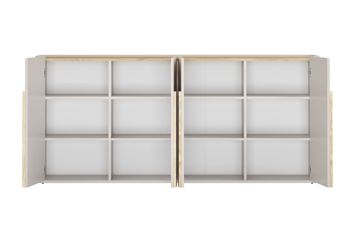 Kumode Amil 200/89/48 cm Kašmirs / Eļļots ozols / Gaišs ozols - N1 Home