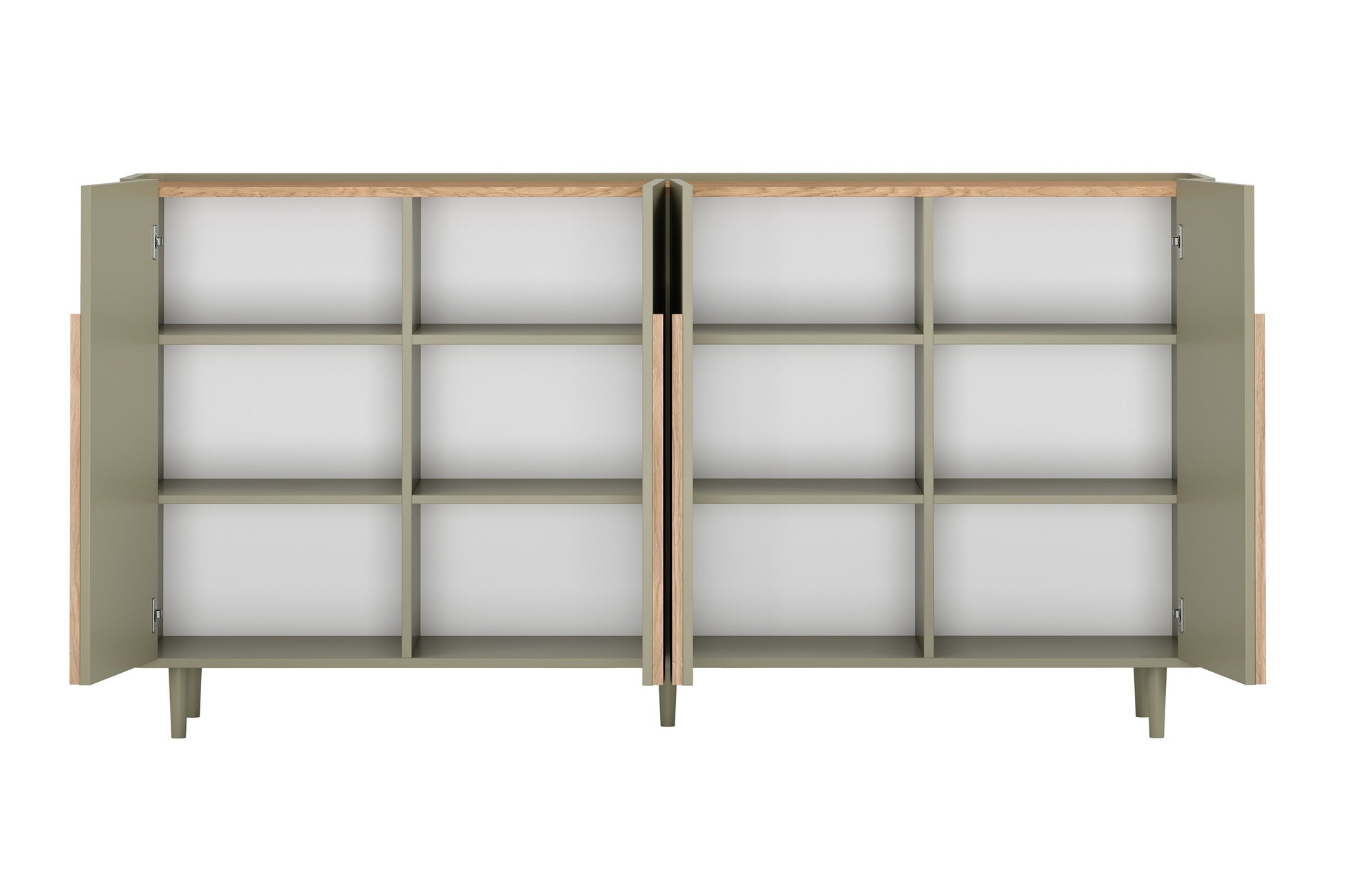 Kumode Amil 200/102/48 cm Eikalipts / Baltijas kāpu ozols / Dabīgais ozols - N1 Home