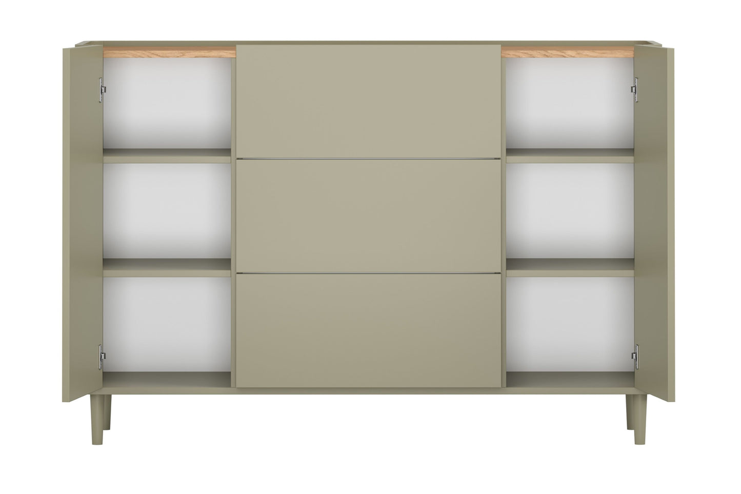 Kumode Elva 150/102/48 cm Eikalipts / Baltijas kāpu ozols - N1 Home