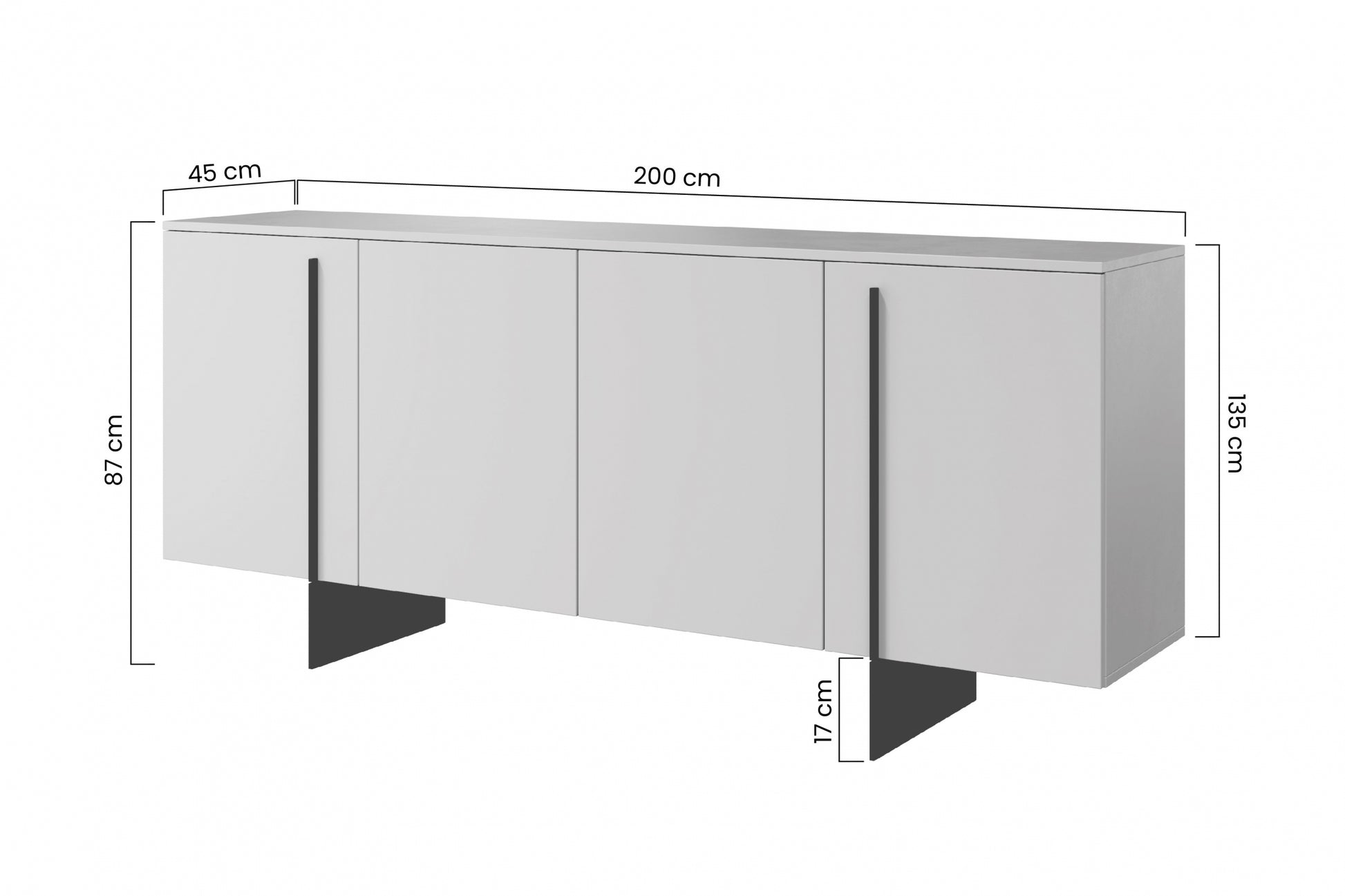 Kumode Lare 200/87/45 cm ogles - N1 Home