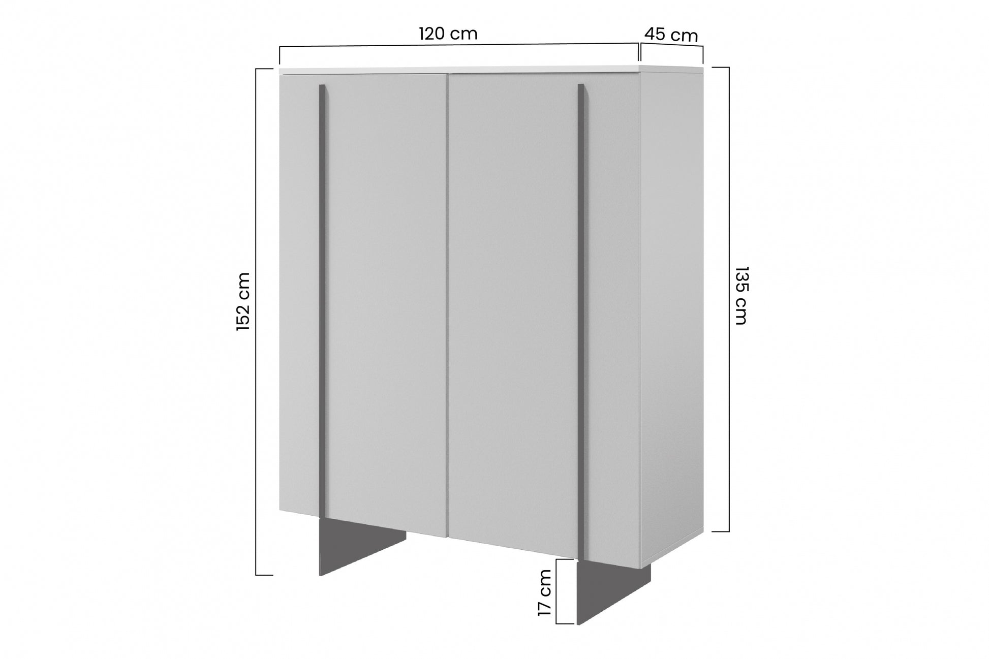 Kumode Lare 120/152/45 cm kašmirs - N1 Home