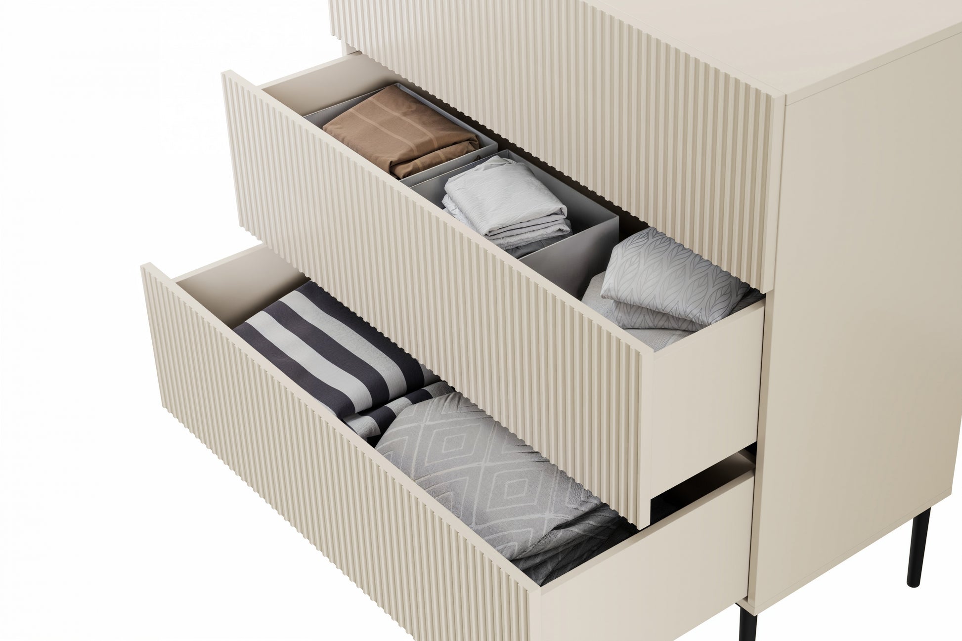 Kumode Austin 100/105/45 cm kašmirs/melns - N1 Home