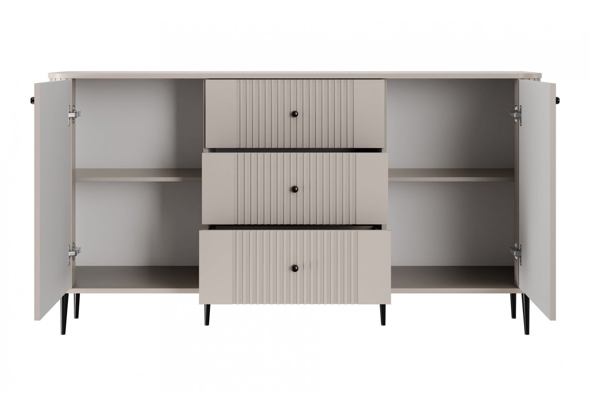 Kumode Vespa 160/85/38 cm kašmirs/melns - N1 Home