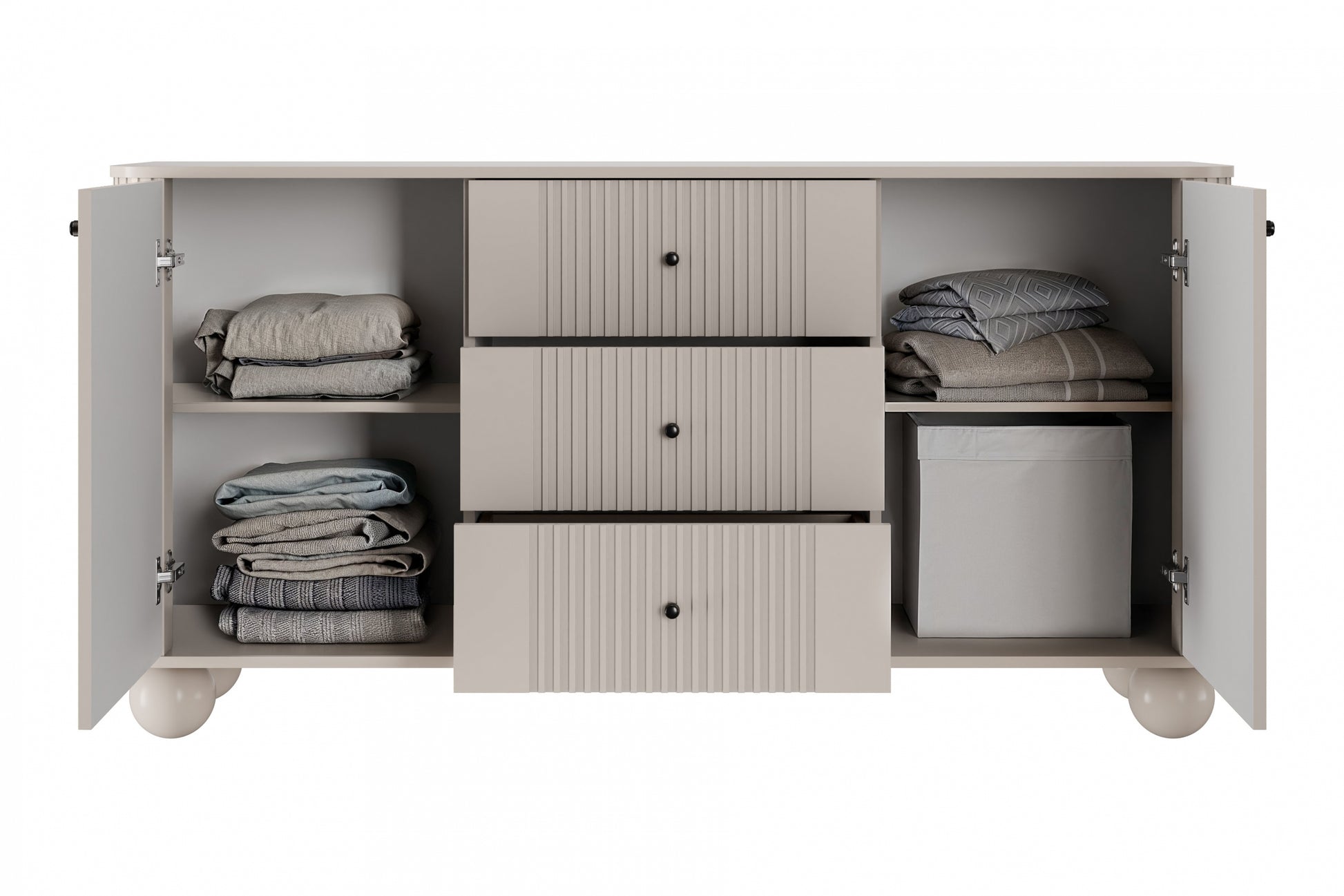 Kumode Vespa 160/82/38 cm kašmirs/melns - N1 Home