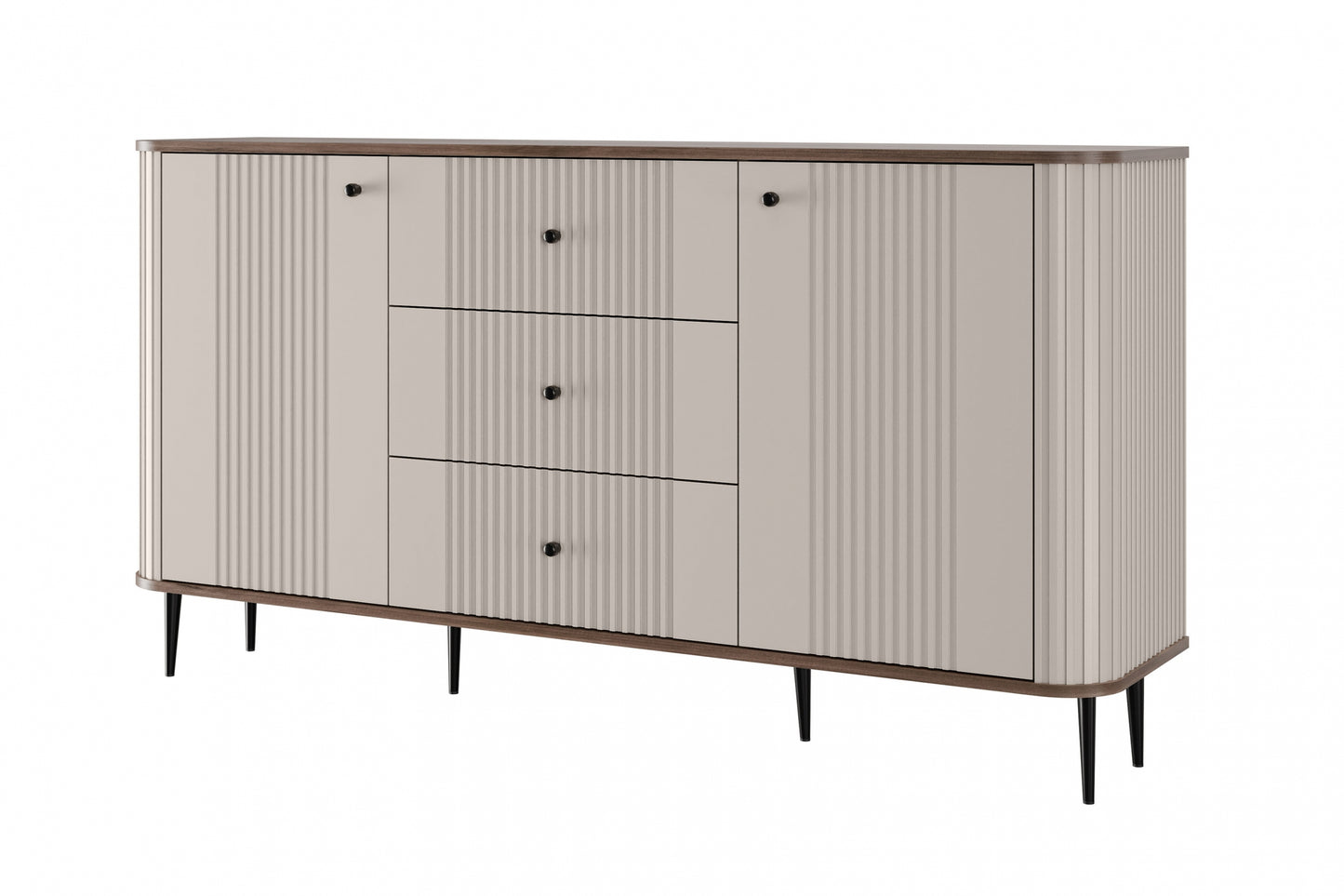 Kumode Vespa 160/85/38 cm kašmirs/ rieksts/melns - N1 Home