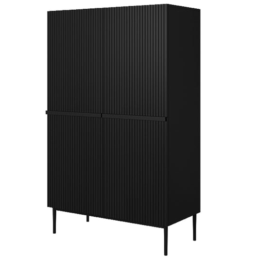 Kumode Austin 100/160/45 cm melns/melns - N1 Home