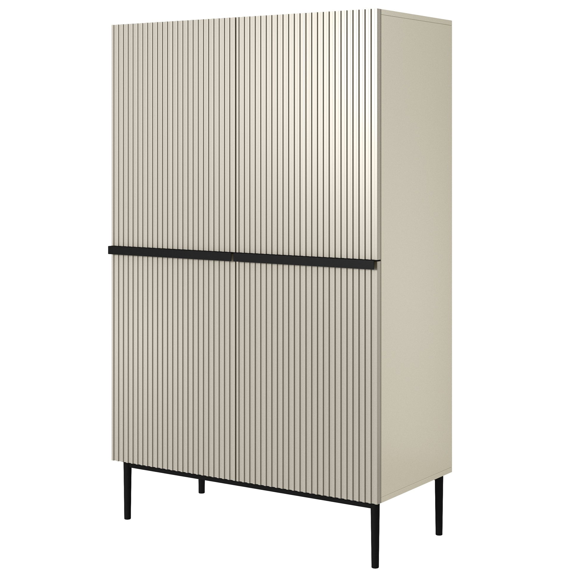 Kumode Austin 100/160/45 cm kašmirs/melns - N1 Home