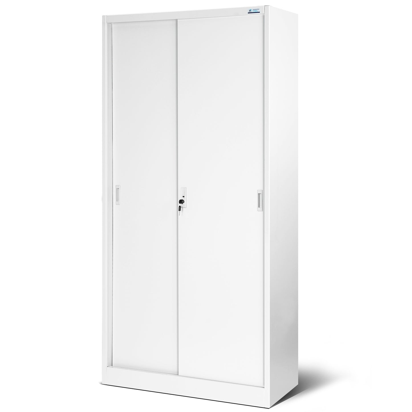 Slēdzams metāla skapis Kub 185/90/40 cm balts - N1 Home