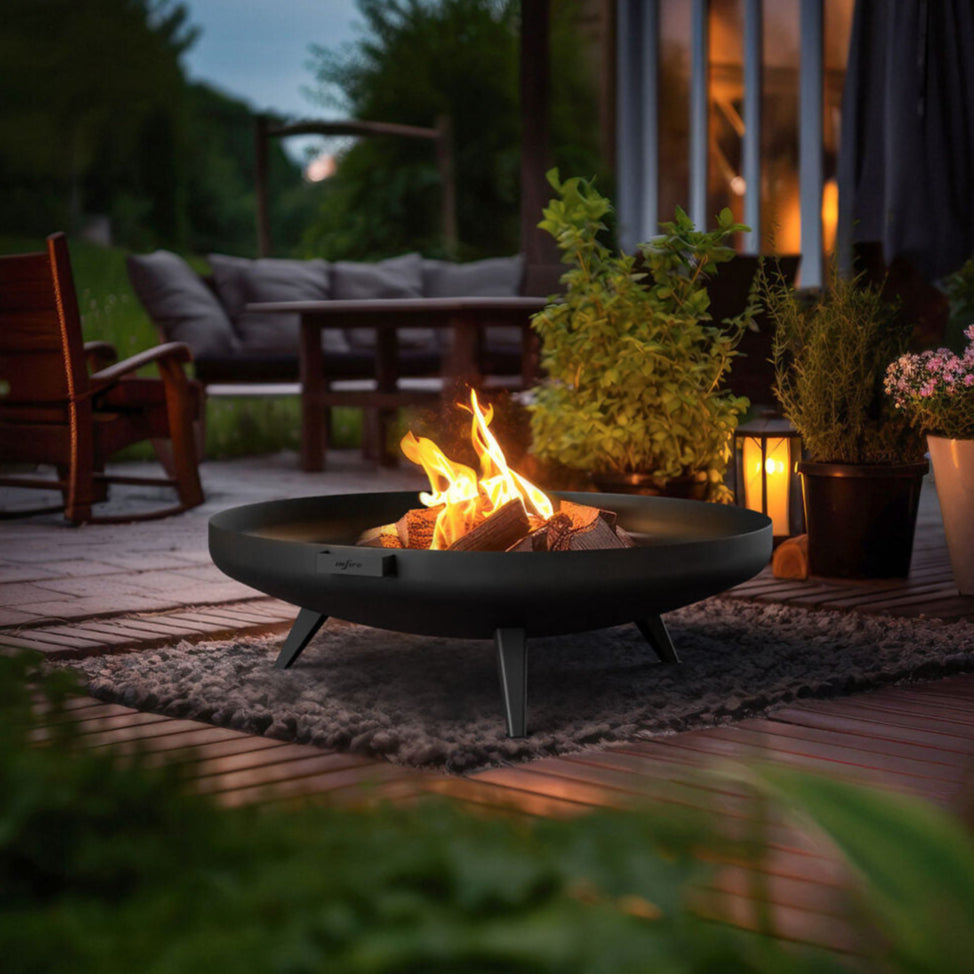 Dārza kamīns Mira 70/29; 100/30 cm melns - N1 Home