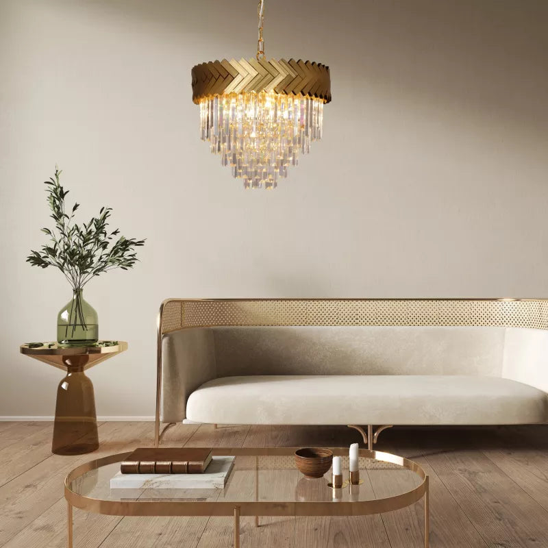 Piekaramā lampa Lija 100/50/50 cm zelts