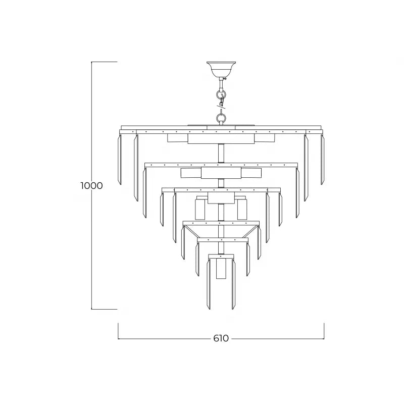Piekaramā lampa Versus 100/61/61 cm zelts