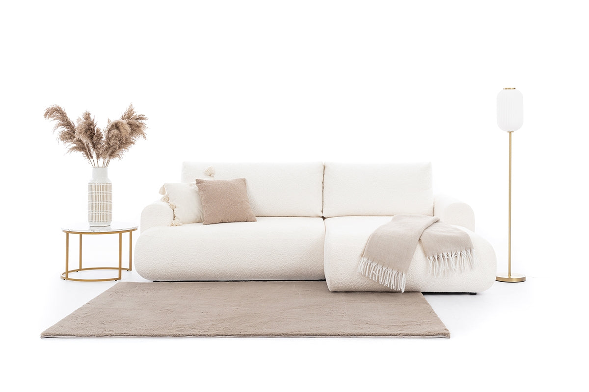 Dīvāns LOTA M bukle stūris 264/84/163 cm krēms - N1 Home