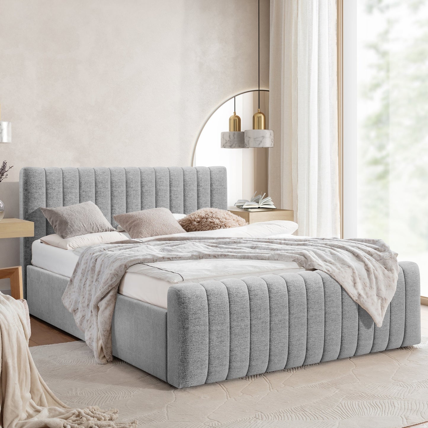 Gulta Austin ar konteineru 120; 140; 160; 180/200 cm Raven 06 - N1 Home