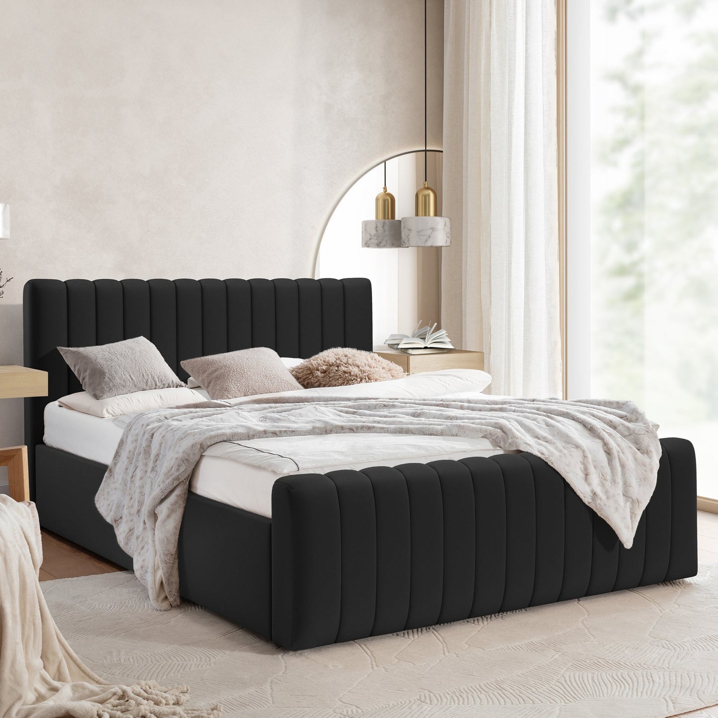 Gulta Austin ar konteineru 120; 140; 160; 180/200 cm Velluto 20 - N1 Home