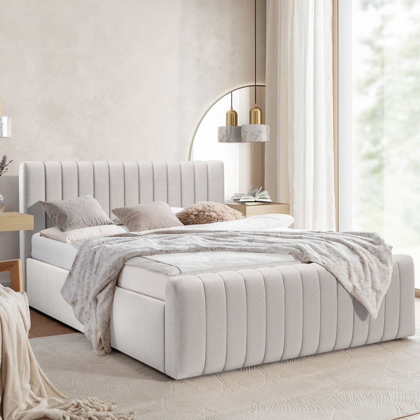 Gulta Austin ar konteineru 120; 140; 160; 180/200 cm Leo 03 - N1 Home