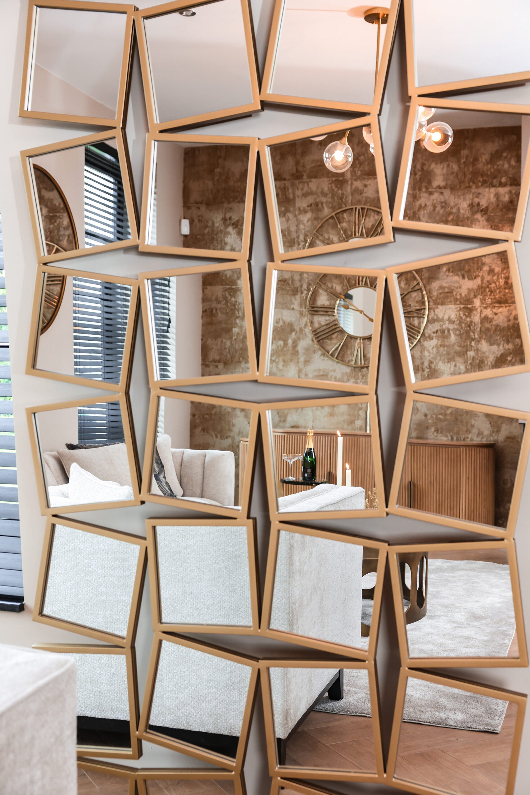 Spogulis Richmond Interiors Badia 220/112/2,5 cm zelts - N1 Home