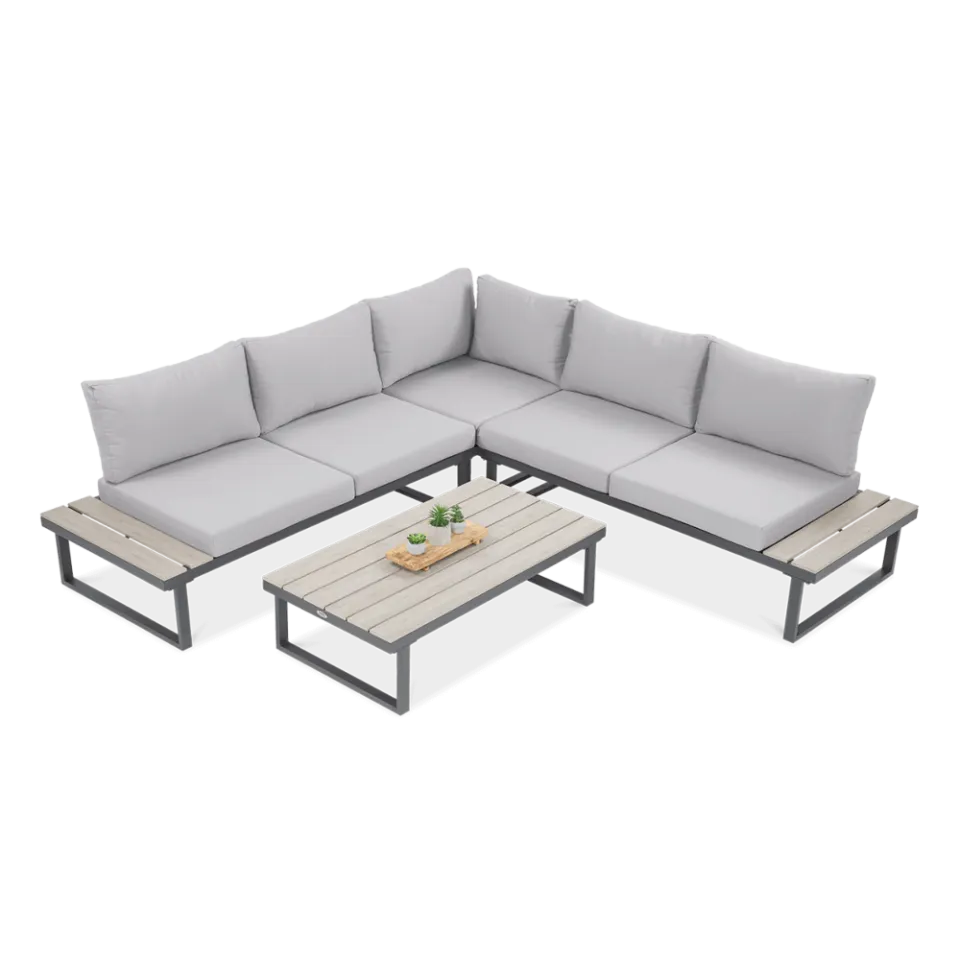 Dārza komplekts Emers gaiši pelēks - N1 Home