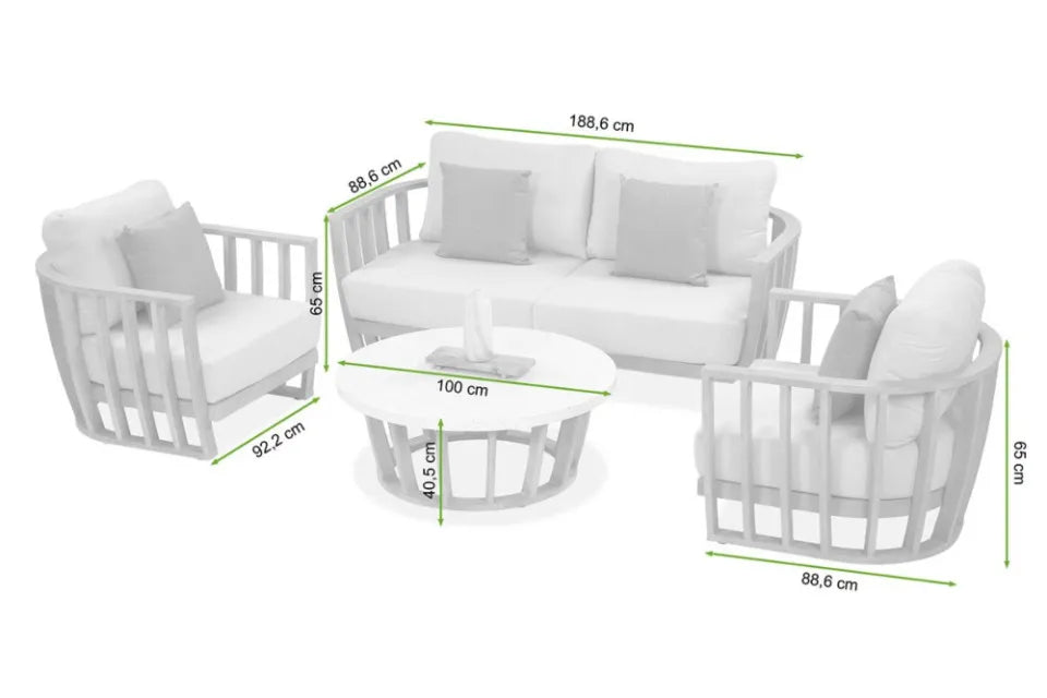 Dārza komplekts Moradi bēšs - N1 Home