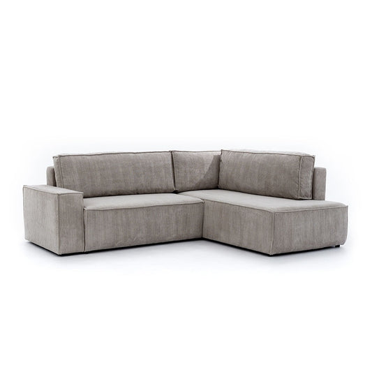 Dīvāns FIBI L  labais stūris 254/90-77/203cm tumši pelēks - N1 Home