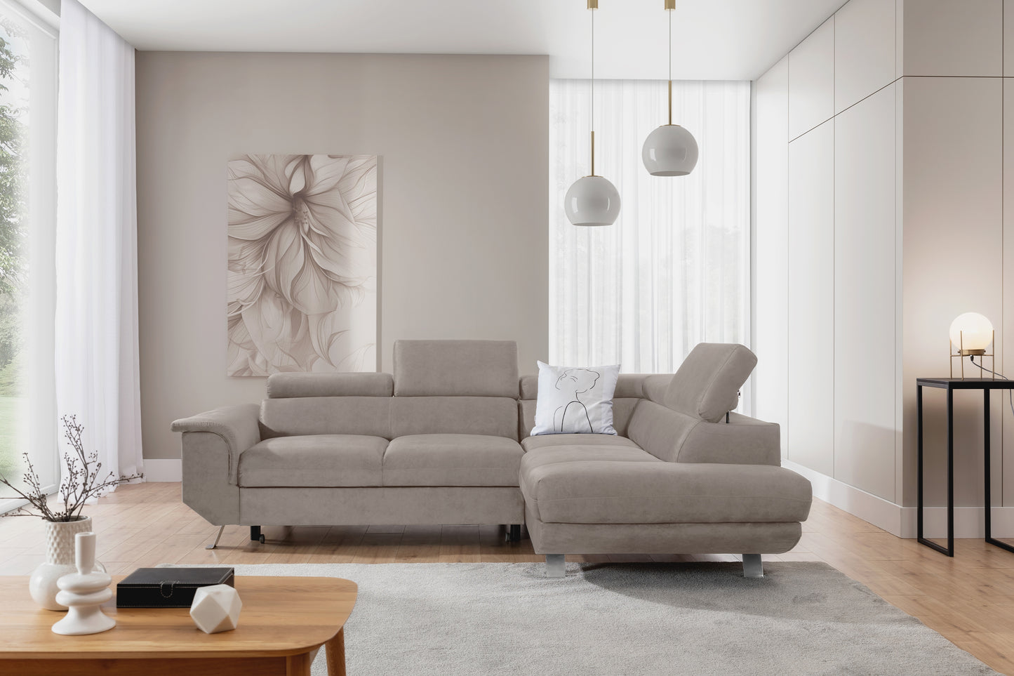 Dīvāns Zali 280/110/205 cm Castel 04 - N1 Home