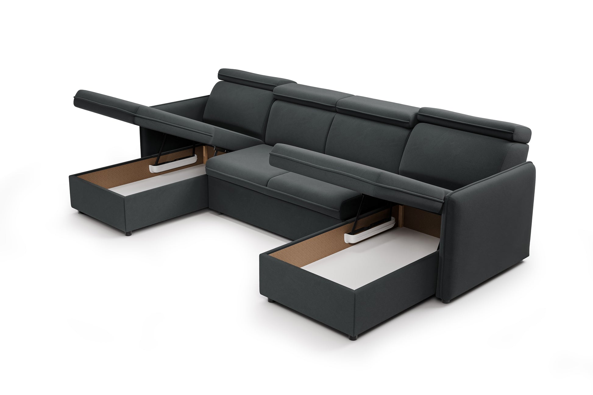 Dīvāns Barce 280/94/165 cm tumši pelēks - N1 Home