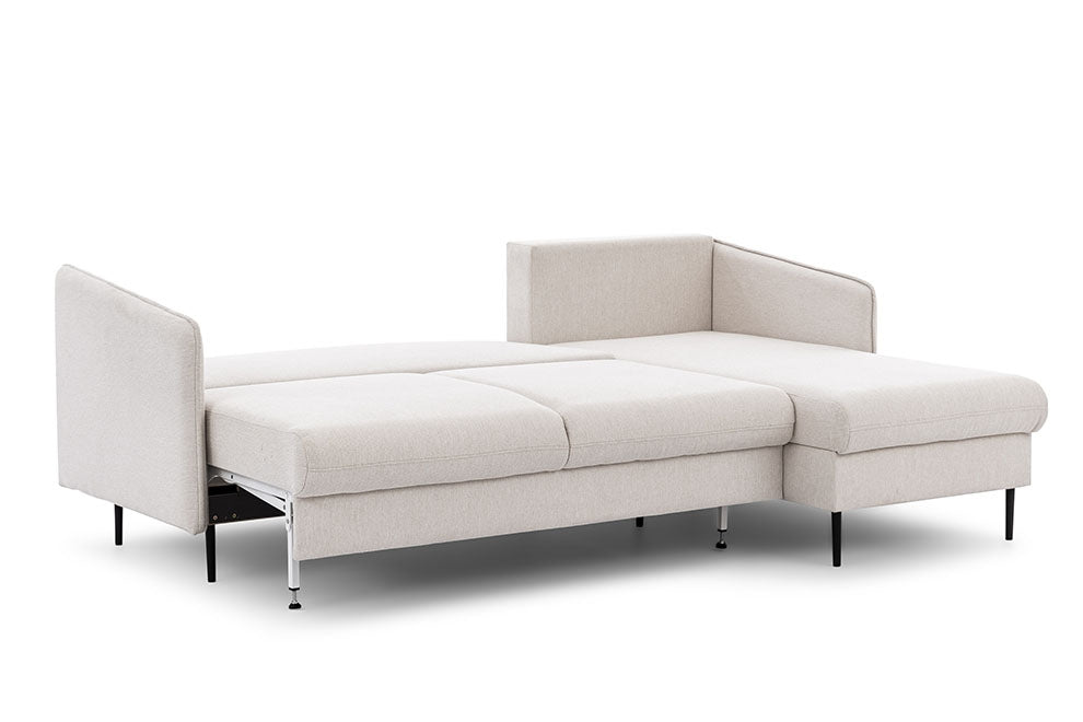 Dīvāns Tai 222/95/161 cm krēms/melnas kājas - N1 Home