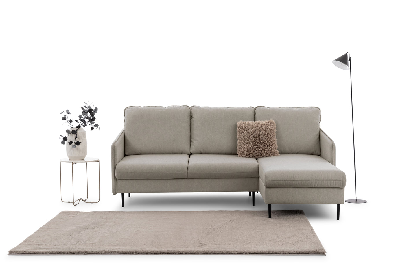 Dīvāns Tai 222/95/161 cm Loft 02/melnas kājas - N1 Home