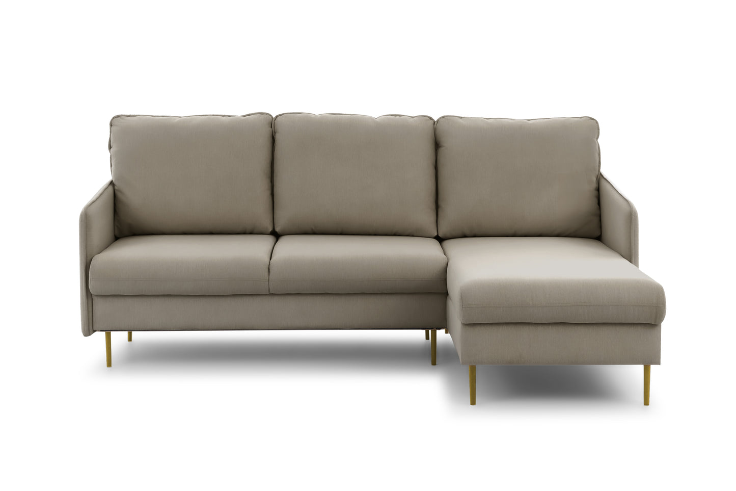 Dīvāns Tai 222/95/161 cm Velluto 3/zelts kājas - N1 Home