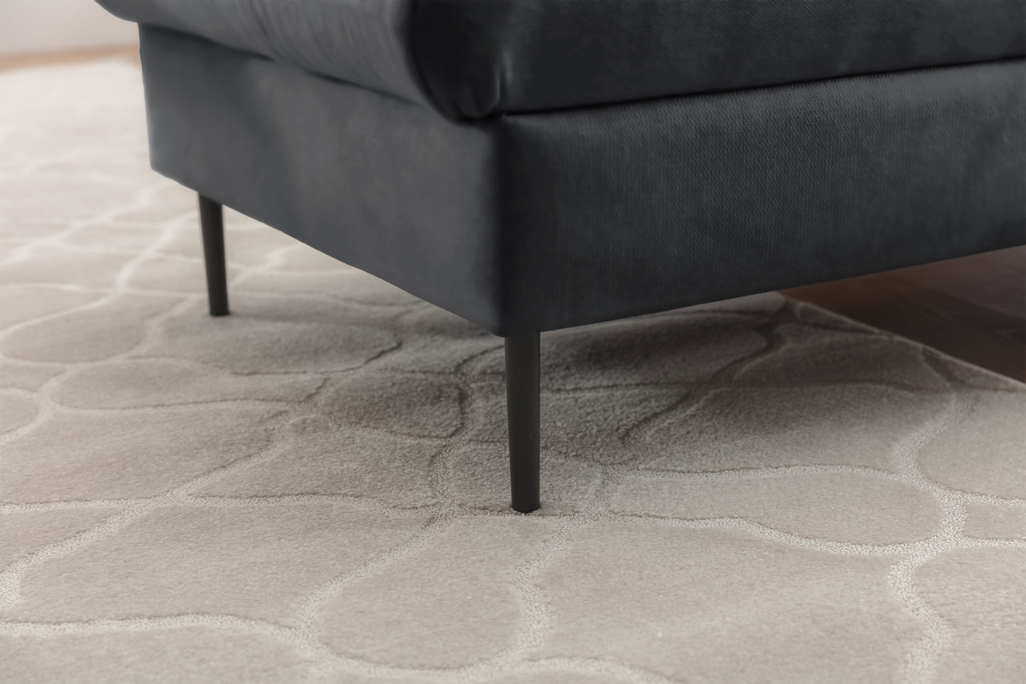 Dīvāns Tai 222/95/161 cm Velluto 18/melnas kājas - N1 Home