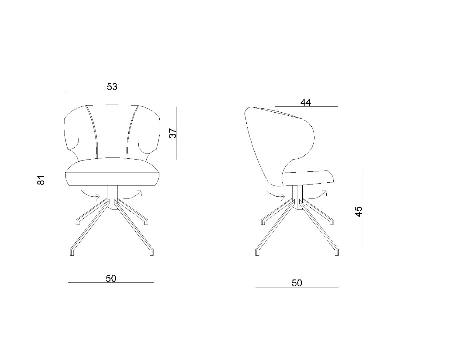 Krēsls Krop eko āda 81/53/50 cm melns - N1 Home