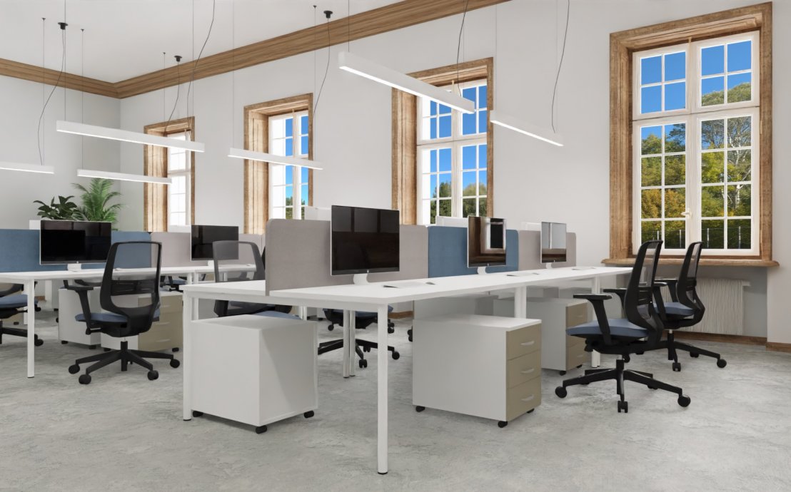 Galds Opus-Lite II O 120-160/70/74 cm Grafīts STD7/Dziļi zila M10 - N1 Home