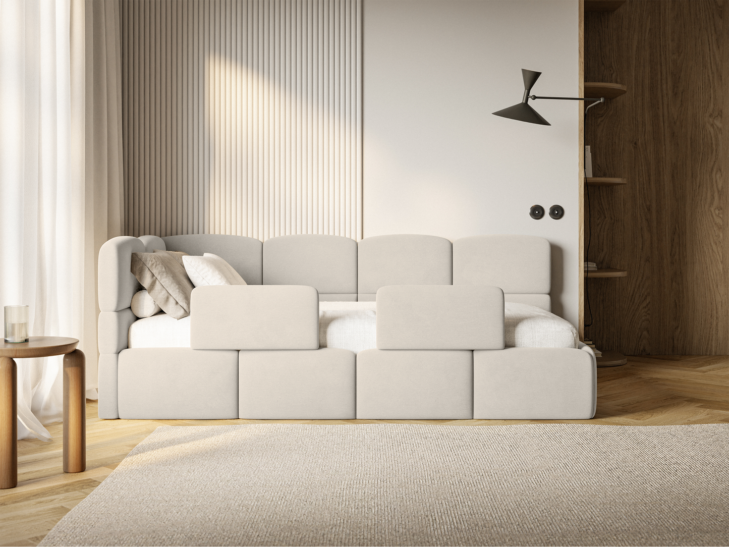 Gulra ar matraci Clod 220/88/110 cm Piano 02 - N1 Home