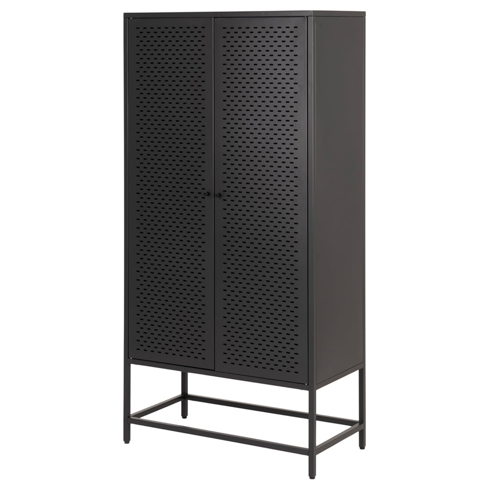 Metāla kumode Ronda 80/160/40 cm melns