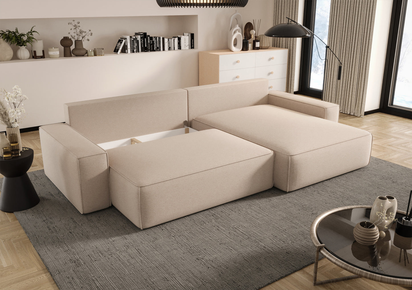 Dīvāns Larosh 85/280/185 cm Aragon 03