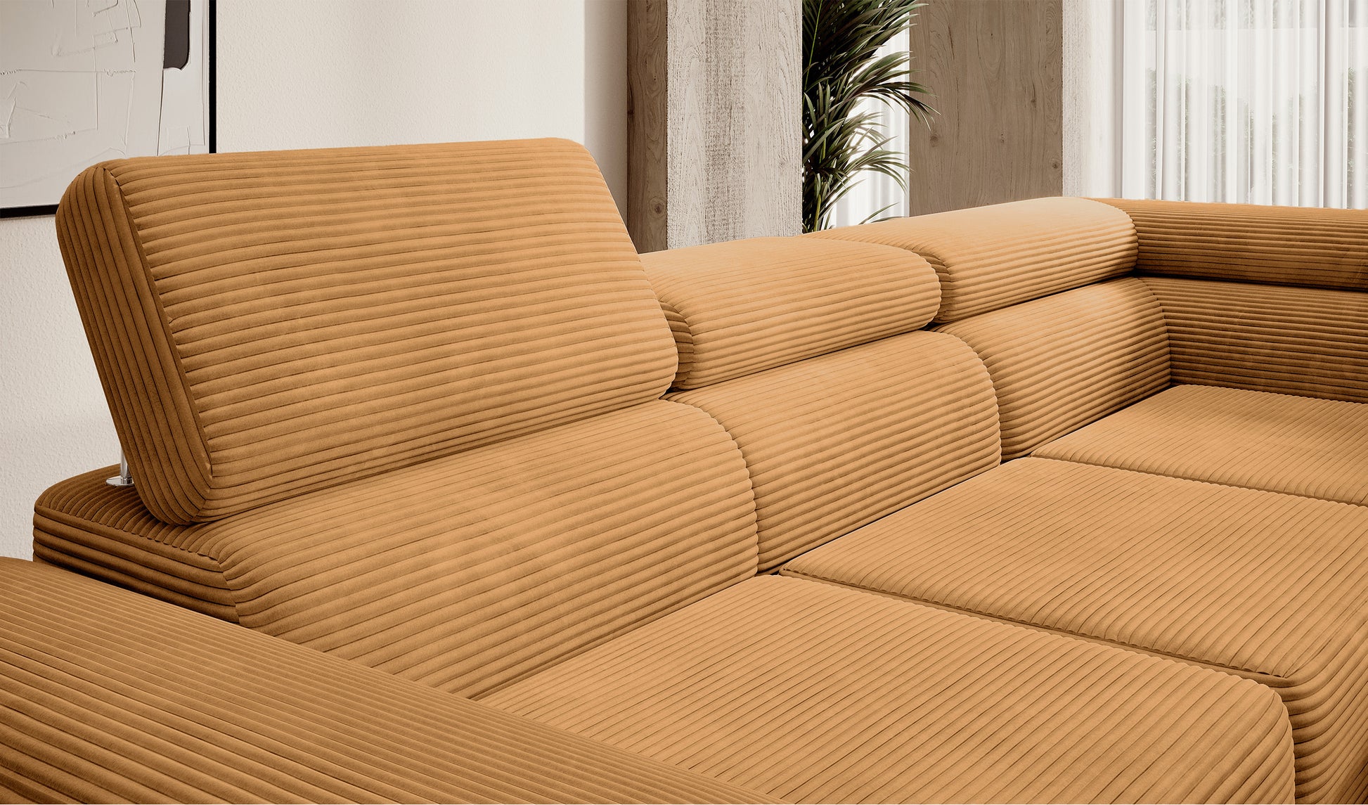 Dīvāns Steva 90/275/203 cm Poso 01 - N1 Home