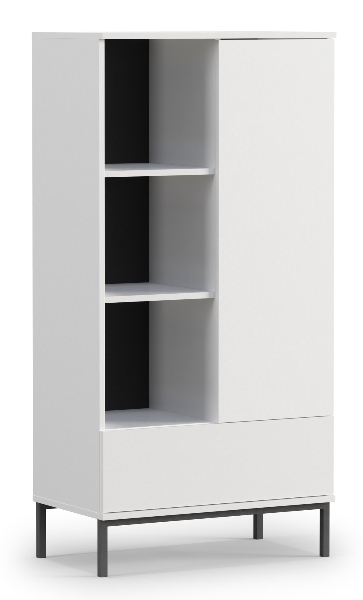 Skapis Polka 140/70/41 cm balts - N1 Home