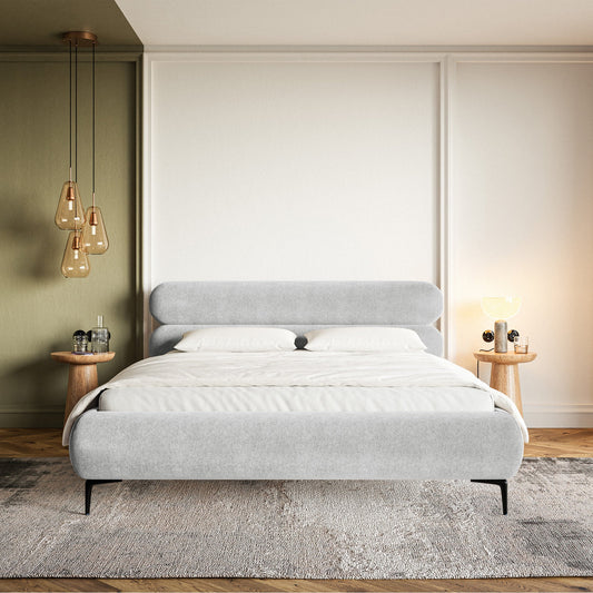 Gulta  Loure 140/160/180x200 cm Amon 09/melns kājas - N1 Home