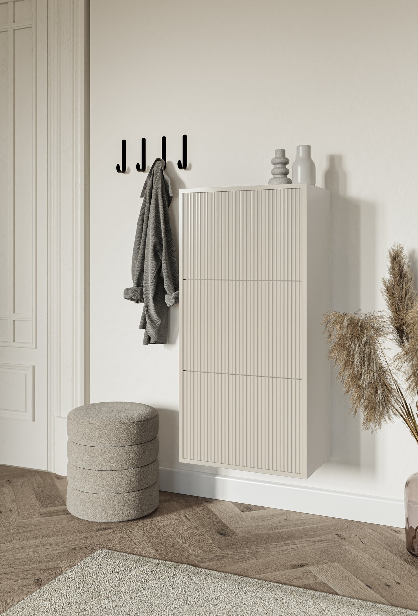 Apavu skapis Velda 50/30/103 cm bēšs