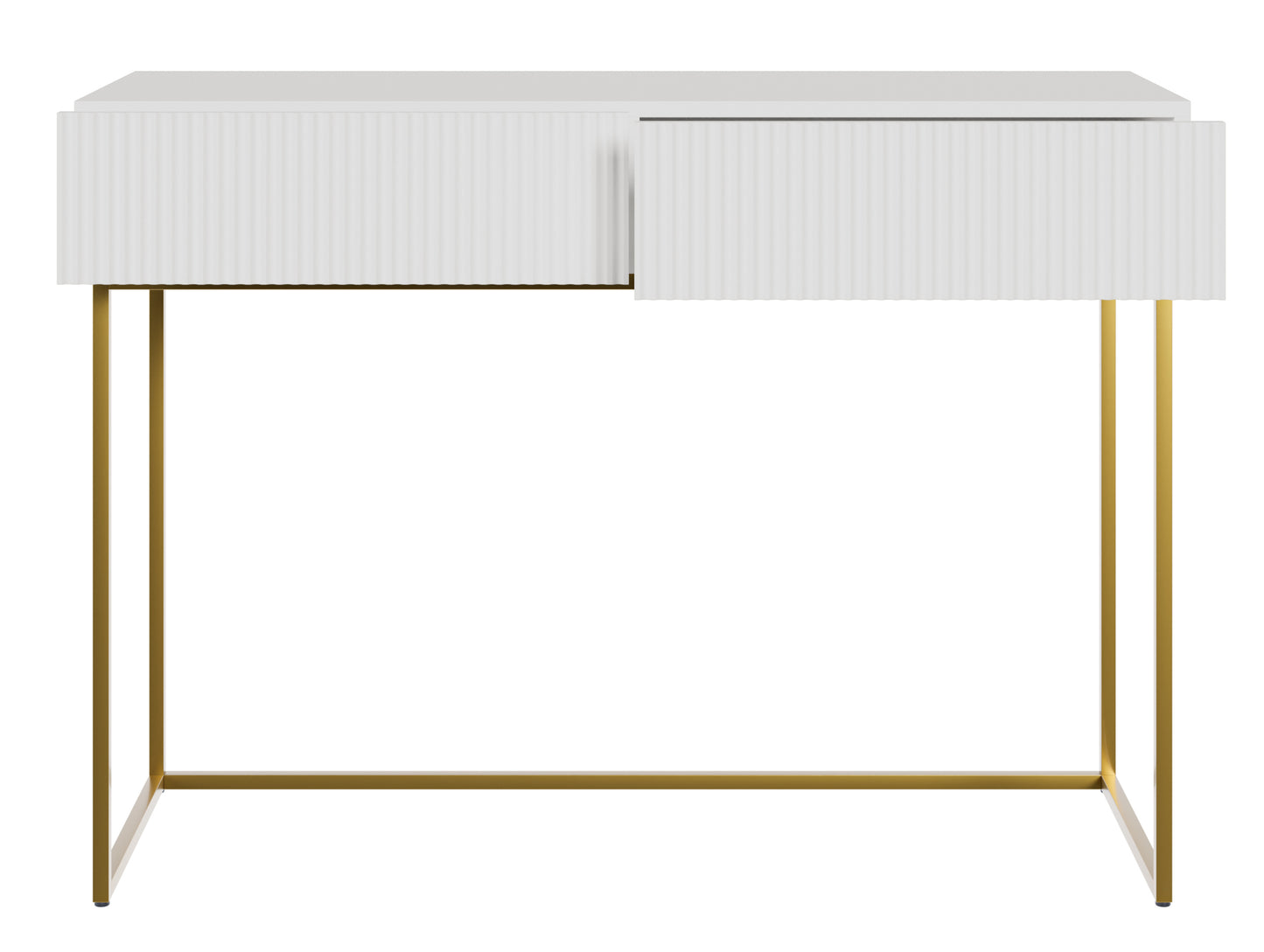 Konsole Velda 110/79/40 cm balts/zelts