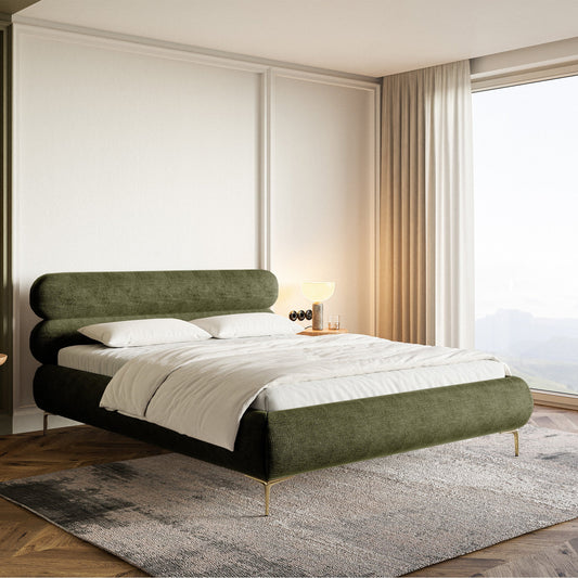 Gulta ar glabātuvi Loure 140/160/180x200 cm Perfect Harmony 39/zelts kājas - N1 Home