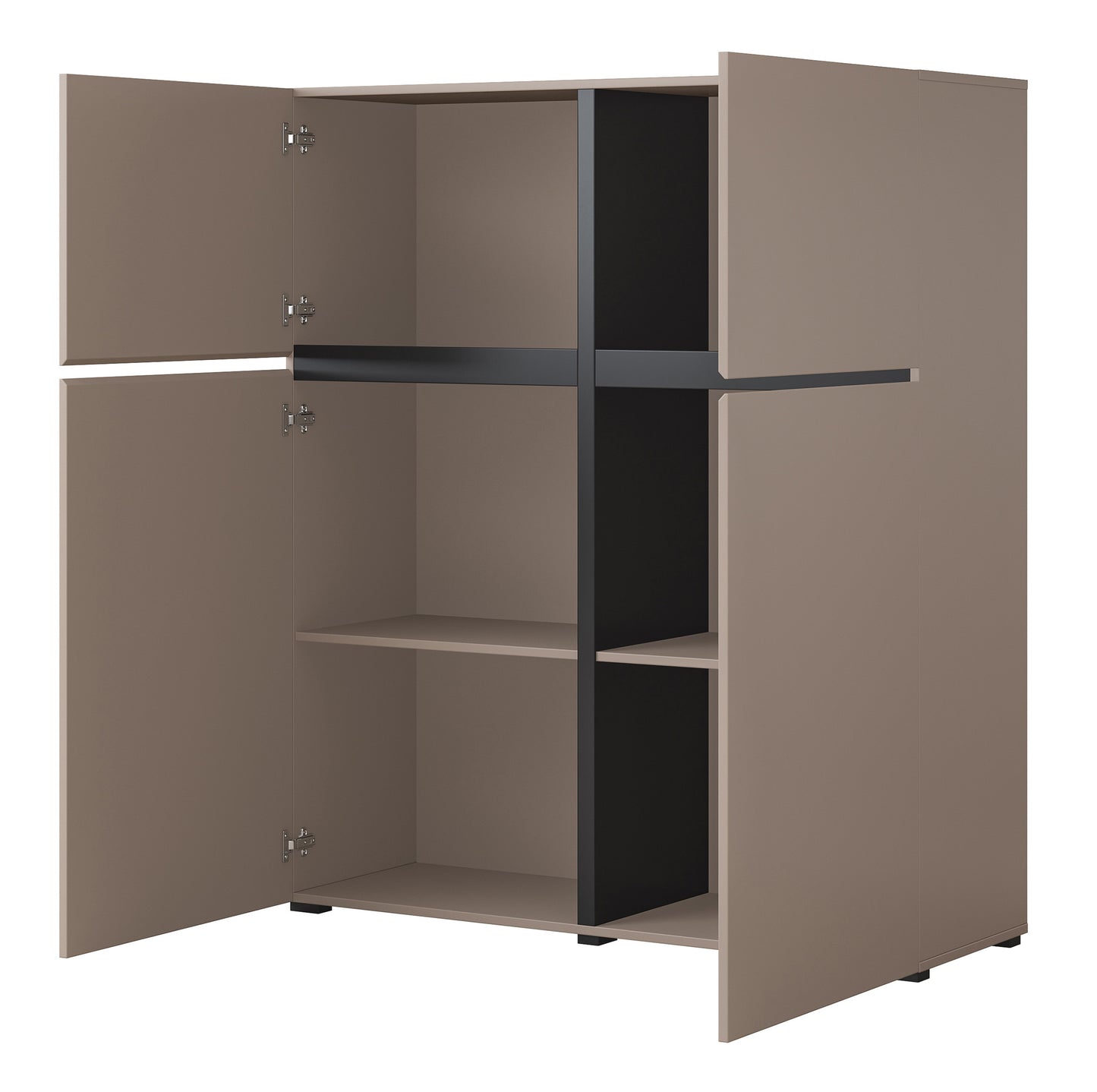 Kumode Kruzat 119/139/40 cm bēšs